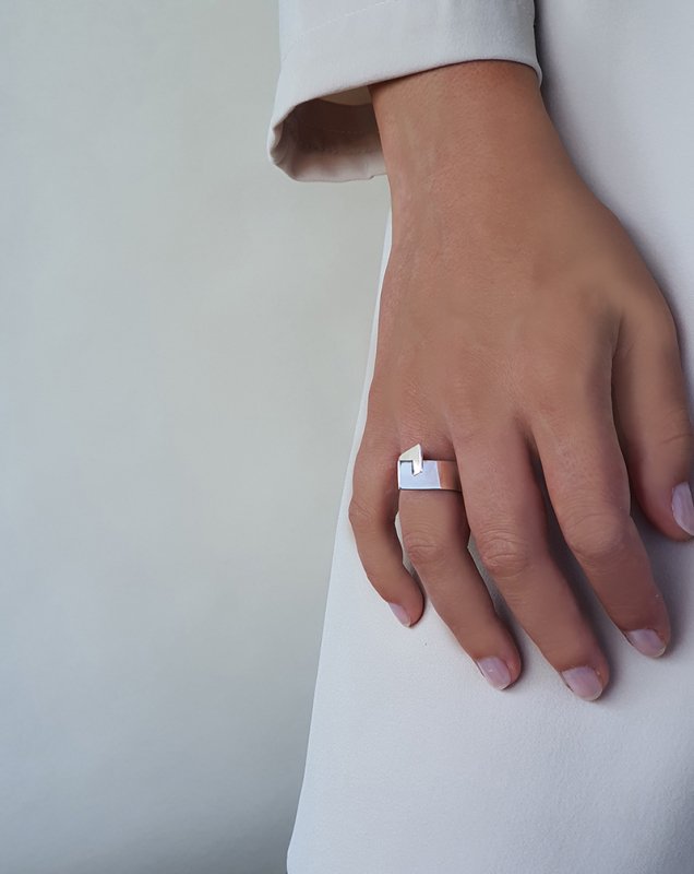 Bague En Argent Massif 925 Jonc Alliance Anneaux Créateur boule blanche Bague En Argent Massif 925 Jonc Alliance Anneaux Créateur boule blanche