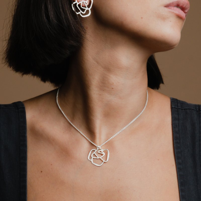 Collier fantaisie rose et orange Coralie Collier fantaisie rose et orange Coralie