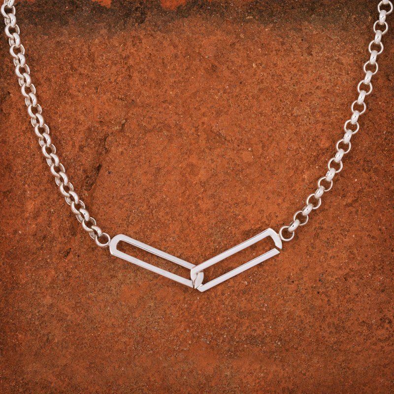 Collier médaillon vintage Art déco en damier en argent Collier médaillon vintage Art déco en damier en argent